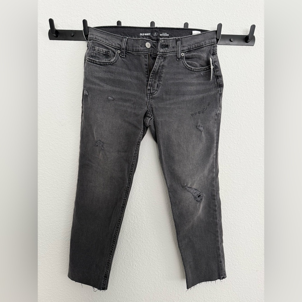 Old Navy Black Ripped Jeans